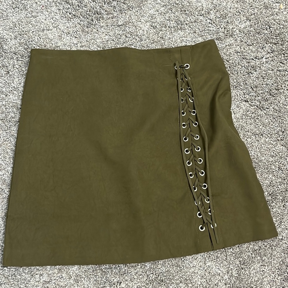 Green Mini Skirt
